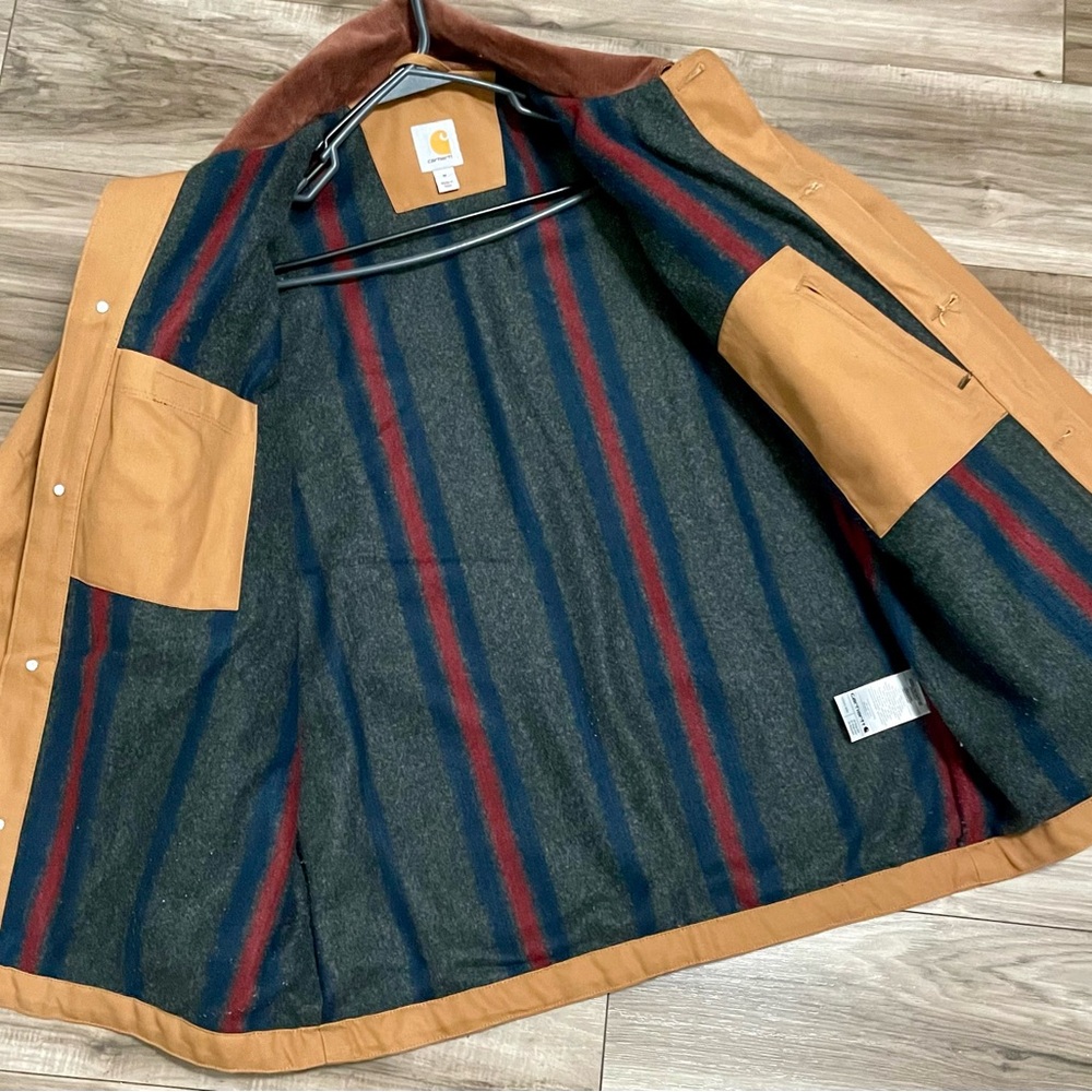 Carhartt Men's Tan and Brown Chore Jacket - Picture 2 of 5